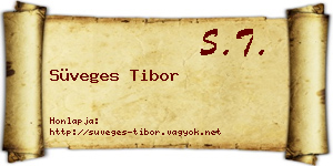 Süveges Tibor névjegykártya
